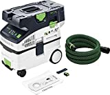 Festool Akku-Absaugmobil CTMC MIDI I-Basic CLEANTEC (mit Hauptfilter, SELFCLEAN Filtersack, Saugschlauch glatt Ø 27/32 x 3,5 mR, Sauger-Fernbedienung)