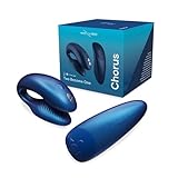 WE-VIBE Chorus Paar-Vibrator für Klitoris und G-Punkt Stimulation mit Squeeze Remote, Auflege-Vibrator für Sie und Ihn 100% Wasserdicht, haptische Fernbedienung, App Steuerung, Kosmisches Blau