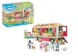 PLAYMOBIL Country 71441 Gemütliches Bauwagencafé, spielerisches Lernen mit liebevoll gestaltetem Bauwagen, detailreicher Austattung und einem Gänseteich, nachhaltiges Spielzeug für Kinder ab 4 Jahren