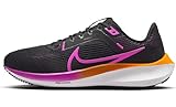 Nike Damen W Air Zoom Pegasus 40 Laufschuhe, Black/Hyper Violet-Laser Orange-White, 38 EU