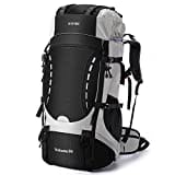 HOMIEE Wanderrucksack 60L, Trekkingrucksack Herren Damen Camping Trekking Rucksack Reiserucksack Wanderrucksack Wasserdicht Groß mit Regenabdeckung für Reisen, Hiking, Camping, Wandern