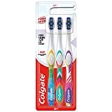 Colgate Zahnbürste 360 Design Edition, weich, 3 Stück - Zahnbürste zur gründlichen Reinigung mit tollem Design