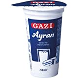 Gazi Ayran - 100x 250ml - Joghurt Drink Getränk Mixgetränk Joghurt Salz 1% Elopak leckeres und gut bekömmliches Erfrischungsgetränk vegetarisch glutenfrei