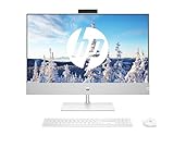 HP Pavilion All-in-One Desktop-PC, 27" QHD Display, AMD Ryzen 7 5700U, 16 GB DDR4 RAM, 1 TB SSD, AMD Radeon-Grafikeinheit, Windows 11 Home, QWERTZ, Weiß