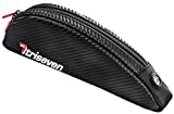 triseven Rahmentasche Fahrrad aus Carbon - Fahrradtasche Rahmen - Oberrohrtasche - Top Tube Bag - Bikepacking - Rennrad Zubehör - Ebike Zubehör Männer - Lenkertasche - Oberrohrtasche - Schwarz