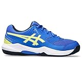 ASICS Gel-Dedicate 8 Padel GS Sneaker, Illusion Blue/Glow Yellow, 35 EU