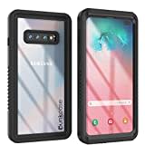 Punkcase S10 Plus wasserdichte Hülle [Extreme Serie] [Slim Fit] [IP68 zertifiziert] [Stoßfest] [Schmutzdicht] [Schneefest] Armor Cover kompatibel mit Samsung Galaxy S10 Plus [Schwarz]