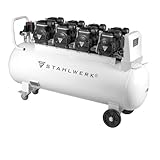 STAHLWERK Druckluft Kompressor ST 1510 Pro, Flüster-Kompressor mit 10 bar, 150 l Tank, 69 dB und 4 verschleißfreien Brushless-Motoren mit 8,68 PS / 6.400 Watt Leistung, 7 Jahre Herstellergarantie