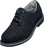 Uvex 1 business Halbschuhe, Sicherheitsschuhe mit Stahlkappe, robuster und atmungsaktiver Arbeitsschuhe S3 SRC, Unisex, Schwarz, Größe 45