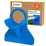 SOLIDfy® - 2x 26mm - 38mm Pool Schlauchhalter Knickschutz aus Kunststoff in blau für Intex und Bestway