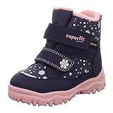 Superfit Mädchen HUSKY1 warm gefütterte Gore-Tex Stiefel, BLAU/ROSA 8020