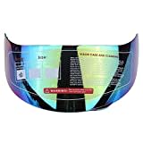 AGV K3 Visier, Motorradhelm Visierscheibe Windschutzscheibe Schutzhülle Motorradhelm Visierscheibe Windschutzscheibe Motorradhelm Windschild Antibeschlagfolie Wasserdicht für AGV K5 K3SV (Farbig)