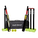 Ram Cricket Set - 2 Größen - Dauerhafte Konstruktion, Robustem Kunststoff und Leicht - Cricket Style Set für Training, Matches, Garten, Strand, Park