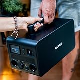 ECTIVE Tragbare Powerstation - 1500W, 1500Wh, LiFePo4 Batterie, AC, USB, DC - Mobiler Solargenerator, Stromspeicher, Solar Stromgenerator, Akku Stromversorgung, Powerhouse für Camping, Wohnmobil