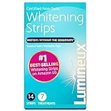 Lumineux Teeth Whitening Strips - Zahnaufhellung Strips Peroxidfrei Weiße Zähne Bekommen ohne Empfindliche Zähne - Zahn Whitening Zertifiziert Ungiftig - Zahnaufheller Stripes für 7x Zahnbleaching