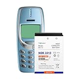 TOPGOBAT Wiederaufladbarer BLC-2 Akku, 2400mAh Akku mit hoher Kapazität für Nokia 3310 3330 3410 3510 5510 6650 6800 6810