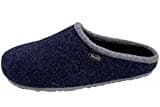 Helmut Trunte Hausschuhe Filzclogs Walkpantoffel Unisex mit Fußbett gemütlich warm, Blau, 42 EU