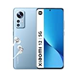 Xiaomi 12-Smartphone+Kopfhörer, 8+128GB Handy ohne Vertrag, 6.28" 120Hz AMOLED Display, Snapdragon 8 Gen 1, 50MP Dreifach-Kamera in Profiqualität, 4500mAh, Blau(2 Jahre Garantie+Amazon DE Exclusive)