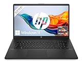 HP Laptop mit 17,3" FHD Display, AMD Ryzen 3 7320U, 8 GB DDR5 RAM, 512 GB SSD, AMD Radeon-Grafik, Windows 11, QWERTZ, Schwarz inkl. 25 GB Dropbox-Speicher für 12 Monate