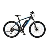 FISCHER E-Mountainbike MONTIS 2.1, Elektrofahrrad für Damen und Herren, RH 51 cm, Heckmotor 45 Nm, 48 V Akku, Schwarz