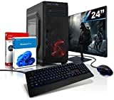 Komplett PC Ryzen7 Entry Gaming/Multimedia Computer mit 3 Jahren Garantie! | AMD Ryzen7 4700S mit 16-Threads, 4 GHz | 16GB | 512 GB SSD | Radeon RX 470 8GB GDDR5 | 24" | WLAN | DVD | Win11 | 7117