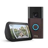 Ring Akku-Videotürklingel (Battery Video Doorbell), Venezianische Bronze, Funktionert mit Alexa + Echo Show 5, Anthrazit - Smart Home-Einsteigerpaket