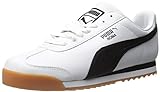 PUMA Herren Roma Basic Sneaker, weiß-schwarz, 42.5 EU