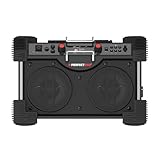 PerfectPro Baustellenradio ROCKHART 18V, AMPShare - Powered by Bosch Professional, DAB+ und FM, Bluetooth, AUX-Eingang und USB-Eingang, Powerbank, 18V Batterie, RH4-18V