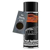 TRISTARcolor Autolack Spraydose für Mazda 41W Jet Black Perl Basislack Sprühdose 400ml