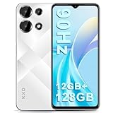 KXD A10 Handy Ohne Vertrag,12GB +128GB ROM/256GB Erweiterung，Android 13 günstiges Smartphone，Octa Core 90Hz 6.6" HD+ Display, 4500mAh，13MP+8MP Kamera, Fingerabdruck,GPS, Dual SIM 4G Simlockfreie