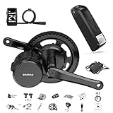 Bafang Mittelmotor 48V 250W BBS01B Ebike Umbausatz mit 48V13Ah Unterrohr-Batterie und DZ40 Display, G340 8fun Motor für BB68mm Mountainbike Rennrad Pendlerfahrrad DIY Kit