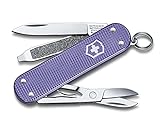 Victorinox Schweizer Taschenmesser, Klein, Classic SD, Multitool, Swiss Army Knife, 5 Funktionen, Klinge, Nagelfeile