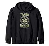 Gelber Taino Nation Coqui Sun Boricua Taino Geschenk Puerto Rico Kapuzenjacke