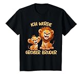 Kinder Ich werde großer Bruder zwei Löwen Baby Löwe T-Shirt