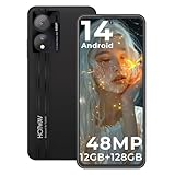 HOTWAV Note 12 EF Smartphone Ohne Vertrag, Android 14 Octa Core 12GB+128GB/1TB Erweiterbar Handy Ohne Vertrag, 6.8" HD+ Display 5160mAh Handy Günstig, 48MP+16MP Kamera Dual SIM 4G Simlockfreie Handys