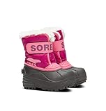 Sorel KIDS SNOW COMMANDER Schneestiefel für Unisex Kinder, Rot (Tropic Pink x Deep Blush) - Toddler, 22 EU