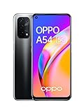 OPPO A54 5G Smartphone, 48 MP KI-Vierfachkamera mit Ultra Nacht Video, 6,5 Zoll 90 Hz FHD+ Neo-Display, 5.000 mAh Akku, 5G-Prozessor, 64 GB Speicher, 4 GB RAM, ColorOS 11.1, Dual-SIM, Fluid Black