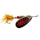 Mepps Dressed Black Fury Spinner Kupfer/Orange Dot #36,5g,