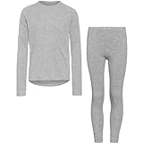 CMP Jungen Unterwäsche Set Boy Set Sweat + Pant 3Y84800 Grigio M 164