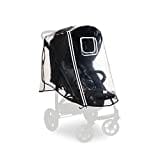 hauck Universal Regenschutz Buggy Kinderwagen, Reflektierende Umrandung, Kontakt-Fenster, Gute Luftzirkulation, Einfache Befestigung, Kompatibel mit hauck Buggy, Transparent