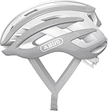 ABUS Rennradhelm AirBreaker - High-End Fahrradhelm für den professionellen Radsport - für Jugendliche und Erwachsene - Helm für Damen und Herren - Pure Grey, Größe M