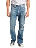 Silver Jeans Herren Craig Easy Fit Bootcut Jeans, Light Marble Indigo, 28W / 34L