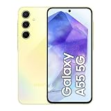 Samsung Galaxy A55 5G Smartphone, Android-Handy ohne Vertrag, 256 GB / 8 GB RAM, 2 Tage Akkulaufzeit, 50-MP-Kamera, Awesome Lemon, 2,5 Jahre Herstellergarantie