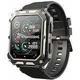 CUBOT C20 Pro Smartwatch, 4,6 cm (1,8 Zoll), 7 Tage Autonomie, Herzfrequenz, IP67, Benachrichtigungen, Bluetooth 5.0, Schwarz