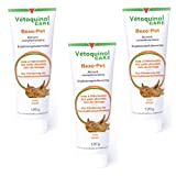 Vetoquinol Bezo-Pet Paste | 3er Pack | 3 x 120g | Ergänzungsfuttermittel für Hunde und Katzen | Kann dabei helfen zur Förderung der Haarballenausscheidung beizutragen | Mit Malz