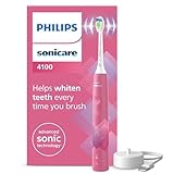 Philips Sonicare 4100 elektrische Zahnbürste mit Schalltechnologie und zwei Modi, Andruckkontrolle und SmarTimer, Paradise Pink Prismatic, Modell HX3689/41