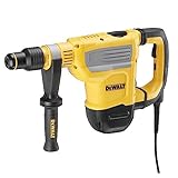 DEWALT 1.350 Watt SDS-max Kombihammer D25614K (10,5 Joule, max. 45mm Bohr-Ø in Beton, mit Anti-Rotations-Funktion UTC, Drehstopp für mittelschwere Meißelarbeiten, inkl. Zweithandgriff & Koffer)