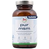 for you pur MSM OptiMSM® Methylsulfonylmethan| 100% reines MSM-Pulver I 1000mg OPTI-MSM® je Tagesdosis | 180 vegane Kapseln (für 3 Monate) I Opti-MSM-Kapseln mit organischem Schwefel | Vegan