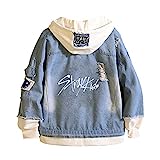 KPOP Stray Kids Denim Jacken Herbst Frühling Winter Hoodie Casual Kapuzenpullover Kostüme Paar Mantel Tops