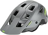 ABUS MTB-Helm MoDrop MIPS - robuster Fahrradhelm mit Aufprallschutz für Mountainbiker - individuelle Passform - Unisex - Grau Matt, Größe: L (57-61 cm)